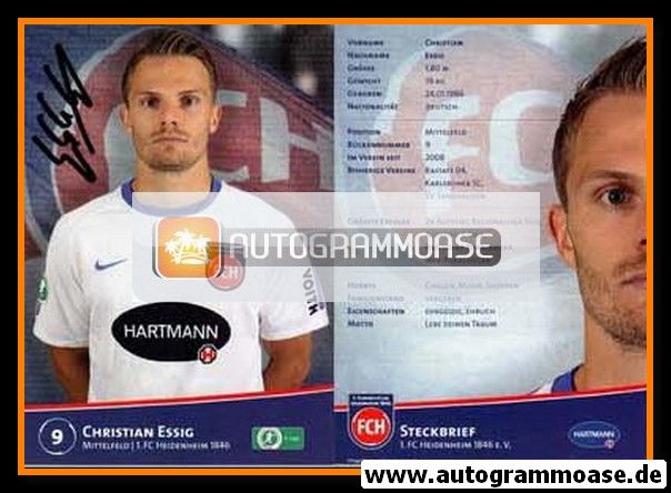 Autogramm Fussball | 1. FC Heidenheim 1846 | 2011 | Christian ESSIG