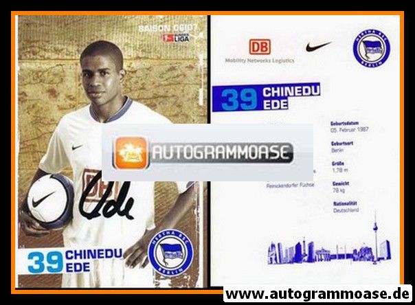 Autogramm Fussball | Hertha BSC Berlin | 2006 | Chinedu EDE