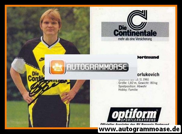 Autogramm Fussball | Borussia Dortmund | 1990 | Sergej GORLUKOVICH