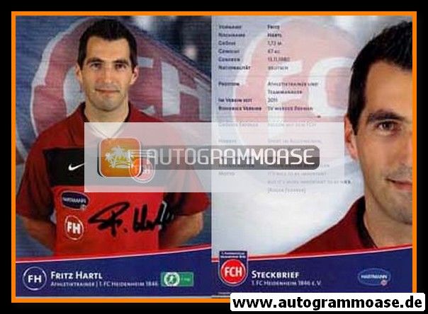 Autogramm Fussball | 1. FC Heidenheim 1846 | 2011 | Fritz HARTL