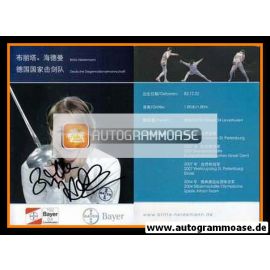 Autogramm Fechten | Britta HEIDEMANN | 2000er (Bayer Leverkusen)