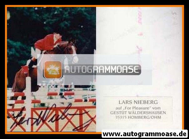 Autogramm Reiten | Lars NIEBERG | 1990er Foto (For Pleasure)