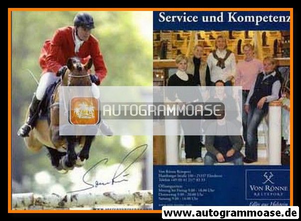 Autogramm Reiten | Sören VON RÖNNE | 1990er (Sprungszene)