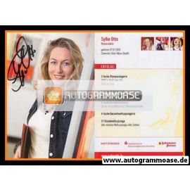 Autogramm Rodeln | Sylke OTTO | 2000er (Portrait Color) OS-Gold