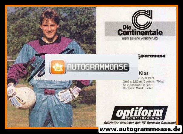 Autogramm Fussball | Borussia Dortmund | 1990 | Stefan KLOS