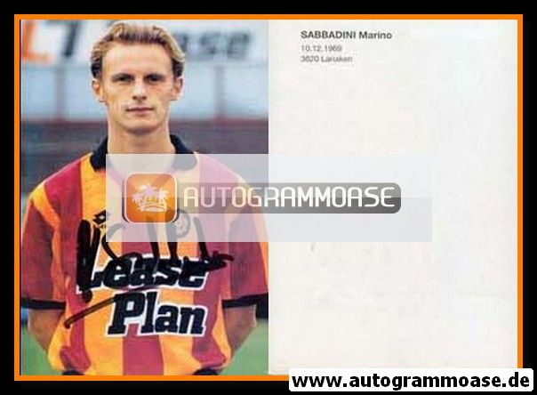 Autogramm Fussball | KV Mechelen | 1990er | Marino SABBADINI