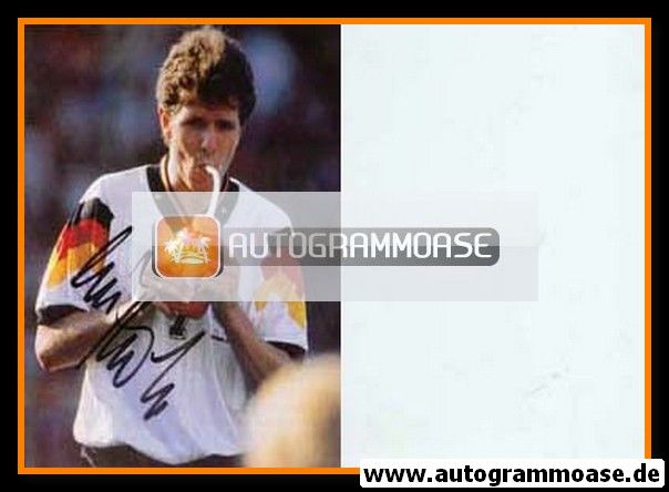 Autogramm Fussball | DFB | 1990er | Andreas MÖLLER (Trinkflasche)