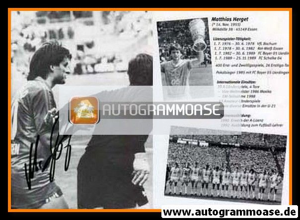 Autogramm Fussball | KFC Uerdingen 05 | 1980er Retro | Matthias HERGET (Spielszene SW)