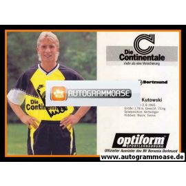 Autogramm Fussball | Borussia Dortmund | 1990 | G&uuml;nter KUTOWSKI