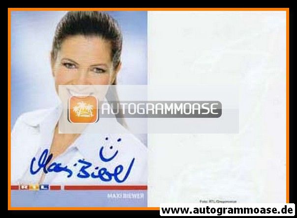 Autogramm TV | RTL | Maxi BIEWER | 2000er (Portrait Color) Gregorowius