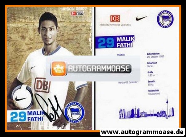 Autogramm Fussball | Hertha BSC Berlin | 2006 | Malik FATHI