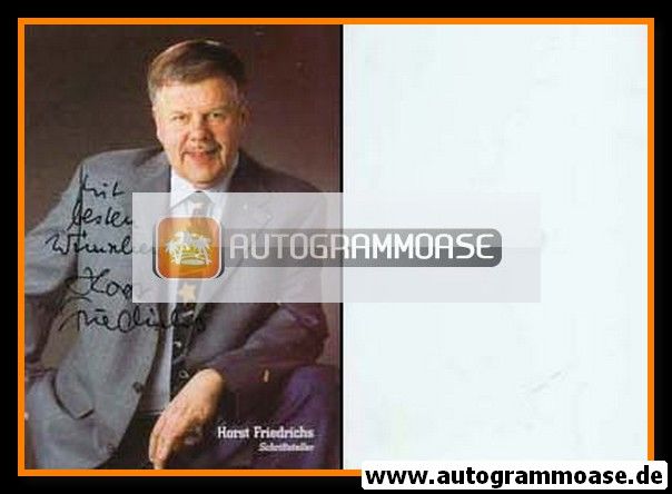 Autogramm Literatur | Horst FRIEDRICHS | 1980er (Portrait Color)
