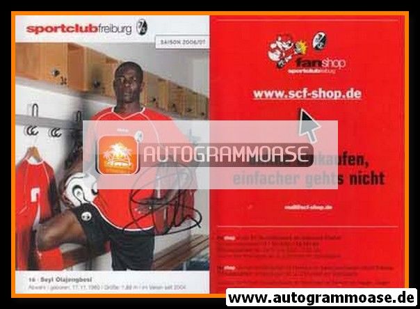 Autogramm Fussball | SC Freiburg | 2006 | Seyi OLAGENGBESI