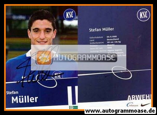 Autogramm Fussball | Karlsruher SC II | 2009 | Stefan MÜLLER
