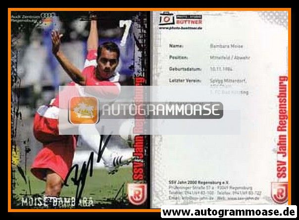 Autogramm Fussball | SSV Jahn Regensburg | 2008 | Moise BAMBARA