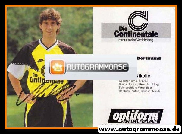 Autogramm Fussball | Borussia Dortmund | 1990 | Robert NIKOLIC