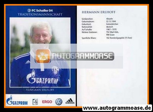 Autogramm Fussball | FC Schalke 04 | 2011 TM | Hermann ERLHOFF