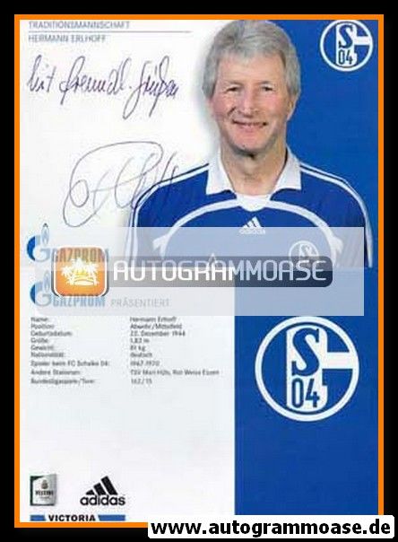 Autogramm Fussball | FC Schalke 04 | 2008 TM | Hermann ERLHOFF