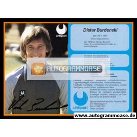 Autogramm Fussball | 1970er Uhlsport | Dieter BURDENSKI (SV Werder Bremen)