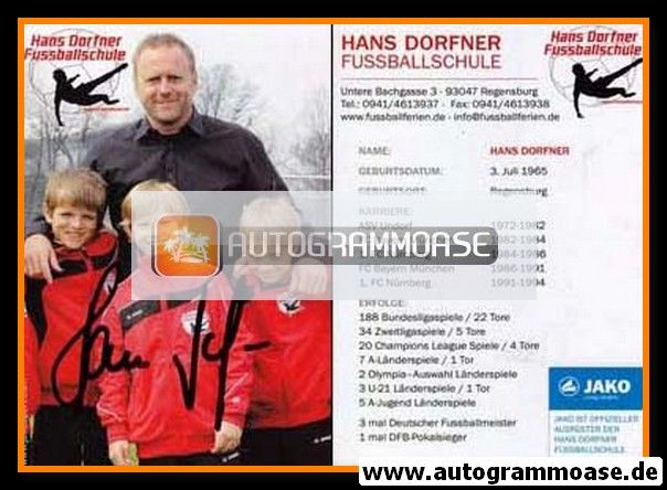 Autogramm Fussball | 2000er | Hans DORFNER (Fussballschule) 1