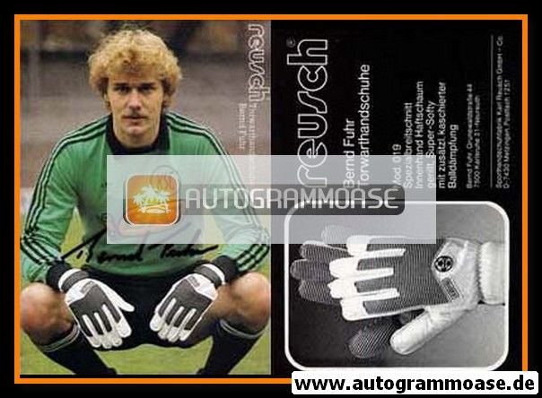 Autogramm Fussball | 1980er Reusch | Bernd FUHR (Karlsruher SC)