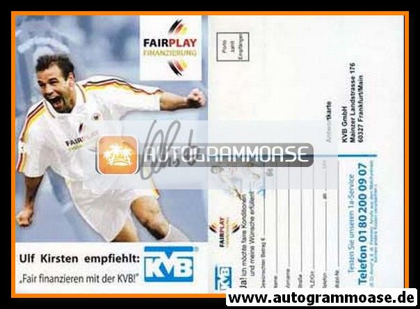 Autogramm Fussball | 2000er | Ulf KIRSTEN (KVB)