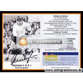 Autogramm Fussball | DFB | 1970er Retro | Hannes LÖHR 