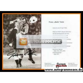 Autogramm Fussball | FC Bayern München | 1970er Retro | Franz ROTH (Spielszene SW)