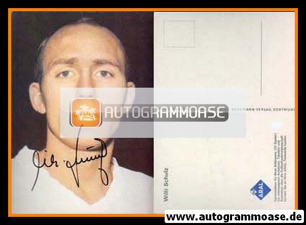 Autogramm Fussball | Hamburger SV | 1966 | Willi SCHULZ (Portrait Color) Aral
