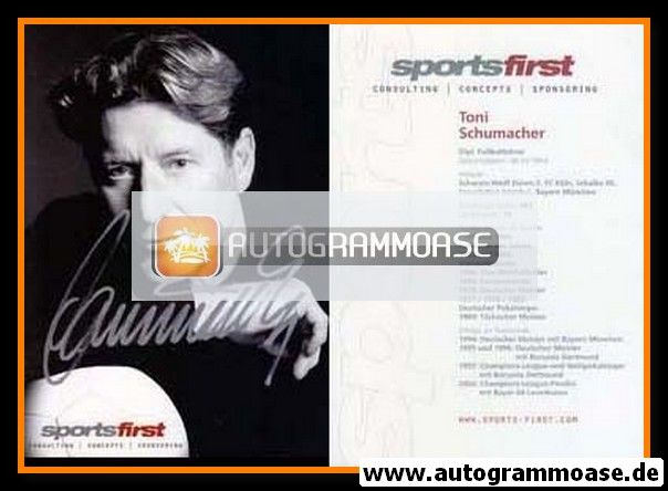 Autogramm Fussball | 2000er | Harald SCHUMACHER (SportsFirst)