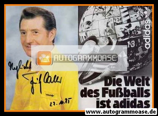 Autogramm Fussball | 1980er Adidas | Fritz WALTER ("Welt Des Fussballs")