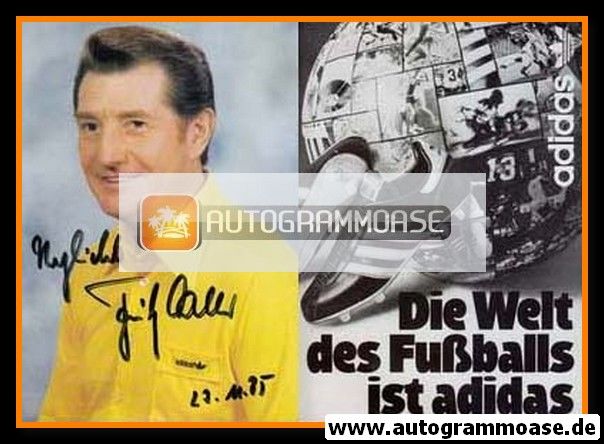 Autogramm Fussball | 1980er Adidas | Fritz WALTER (Portrait Color WdF)