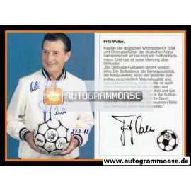 Autogramm Fussball | DFB | 1990er | Fritz WALTER (Portrait Color) Derbystar