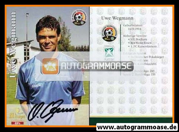 Autogramm Fussball | 2000er | Uwe WEGMANN (Talentförderung)