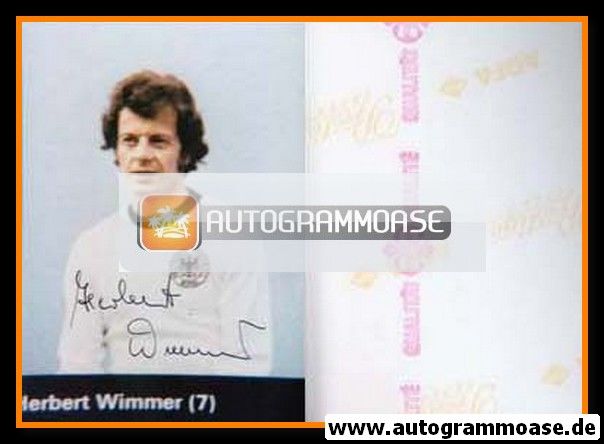Autogramm Fussball | DFB | 1970er Foto | Herbert WIMMER (Portrait Color)