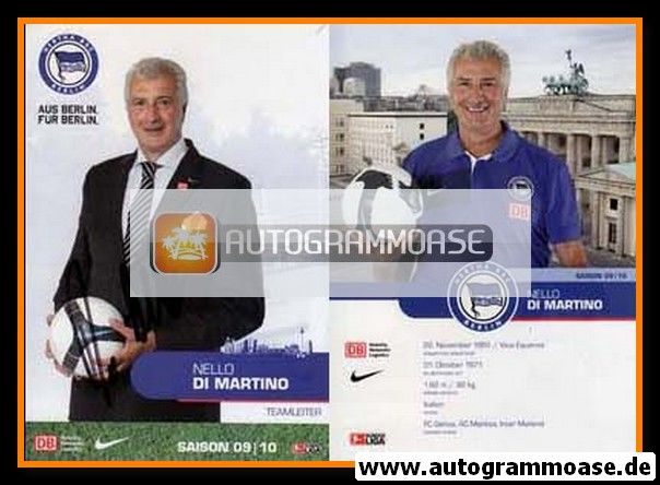 Autogramm Fussball | Hertha BSC Berlin | 2009 | Nello DI MARTINO