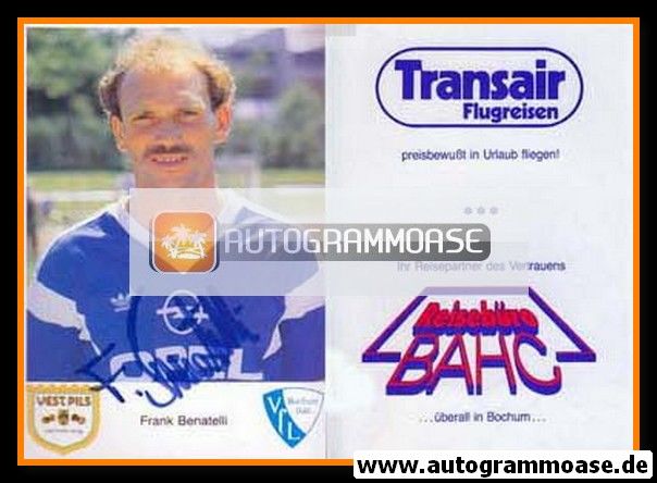 Autogramm Fussball | VfL Bochum | 1987 | Frank BENATELLI