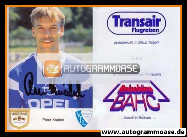 Autogramm Fussball | VfL Bochum | 1987 | Peter KNÄBEL
