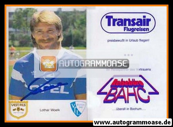 Autogramm Fussball | VfL Bochum | 1987 | Lothar WOELK
