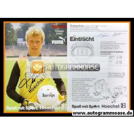 Autogramm Fussball | Eintracht Frankfurt | 1987 | Thomas ERNST