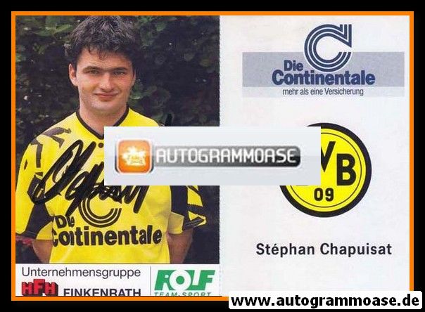 Autogramm Fussball | Borussia Dortmund | 1991 Portrait | Stephane CHAPUISAT