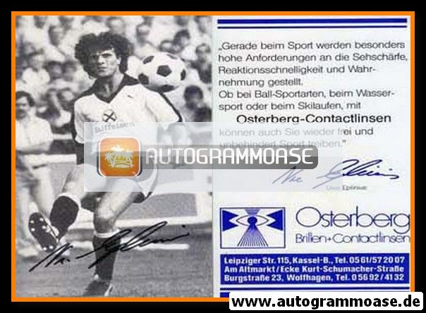 Autogramm Fussball | KSV Hessen Kassel | 1980er | Uwe EPLINIUS (SW Spielszene 2)