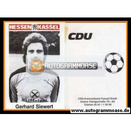 Autogramm Fussball | KSV Hessen Kassel | 1981 | Gerhard SIEWERT
