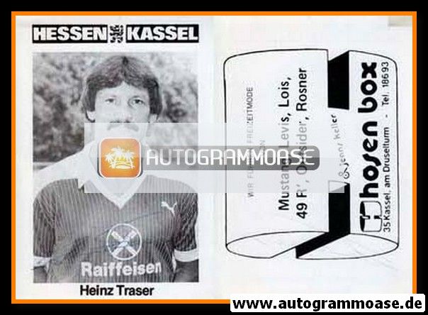 Autogramm Fussball | KSV Hessen Kassel | 1982 | Heinz TRASER (2)