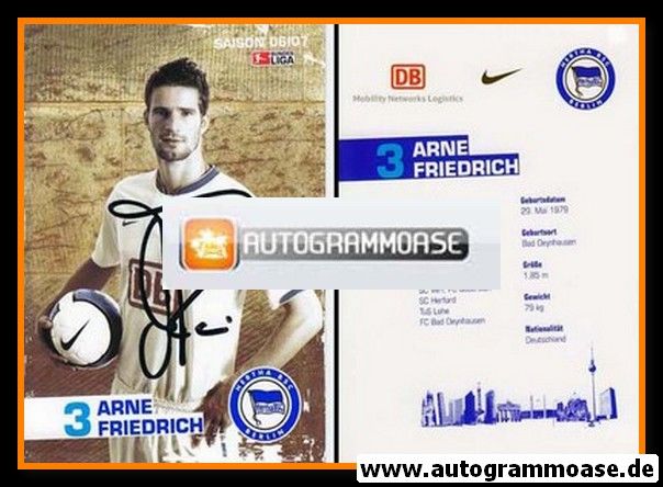 Autogramm Fussball | Hertha BSC Berlin | 2006 | Arne FRIEDRICH