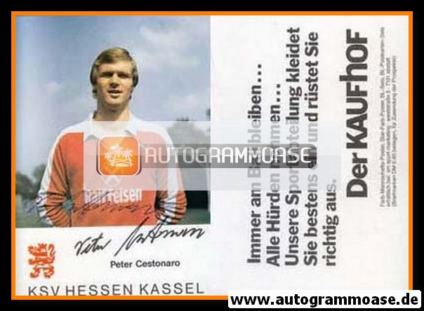 Autogramm Fussball | KSV Hessen Kassel | 1983 | Peter CESTONARO 