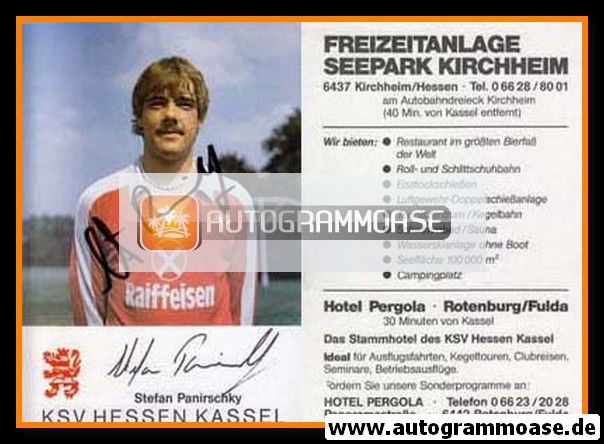 Autogramm Fussball | KSV Hessen Kassel | 1983 | Stefan PANIRSCHKY