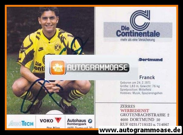 Autogramm Fussball | Borussia Dortmund | 1991 Ball | Thomas FRANCK
