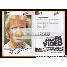 Autogramm Fussball | Bayer Leverkusen | 1983 | Jürgen RÖBER