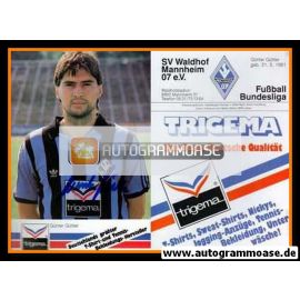 Autogramm Fussball | SV Waldhof Mannheim | 1987 | Günter GÜTTLER